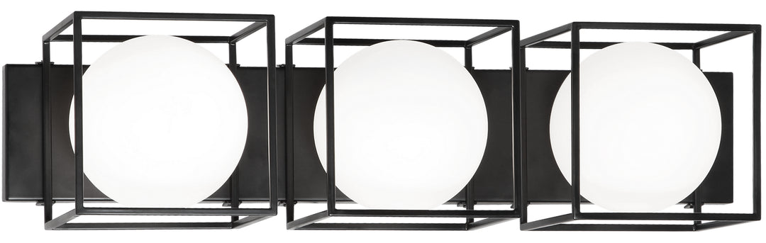 Squircle Three Light Wall Sconce in Black - available from The Lighting Shoppe, trusted by Canadian homeowners
