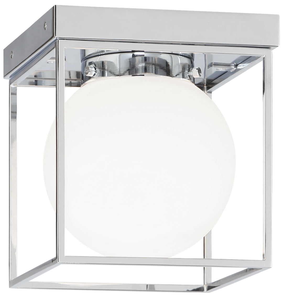 Squircle One Light Flush Mount in Chrome - available from The Lighting Shoppe, trusted by Canadian homeowners