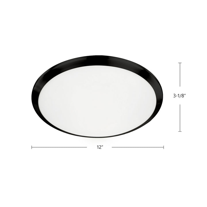 Kuzco Canada - FM1512-BK - LED Flush Mount - Malta - Black