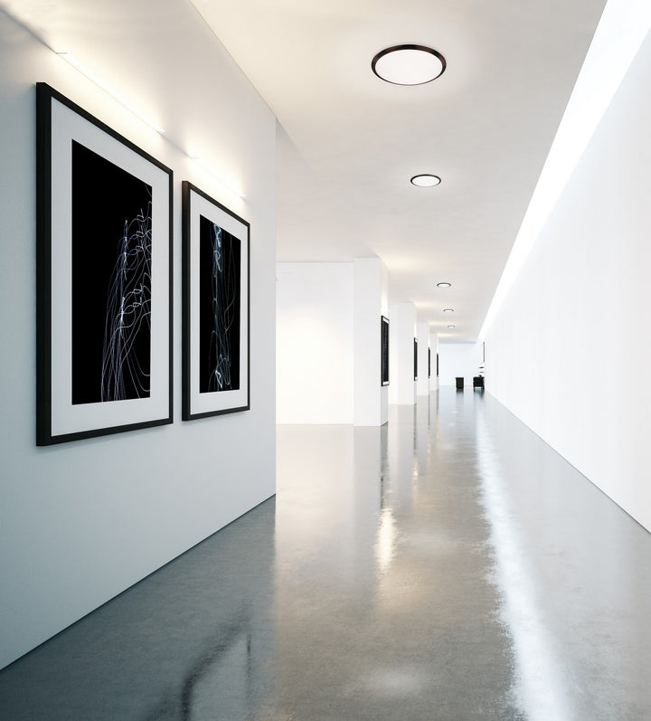 Kuzco Canada - FM1512-BK - LED Flush Mount - Malta - Black