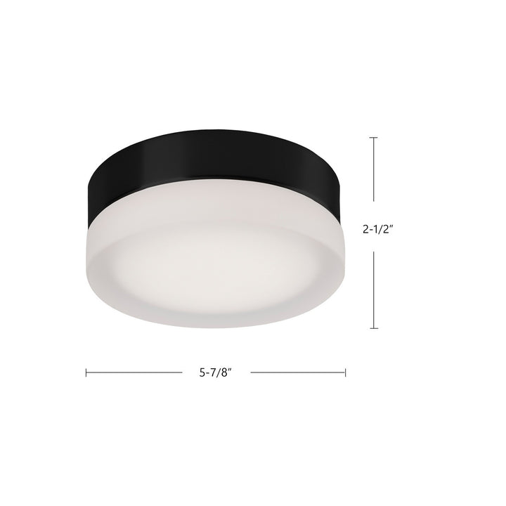Kuzco Canada - FM3506-BK - LED Flush Mount - Bedford - Black/Frosted
