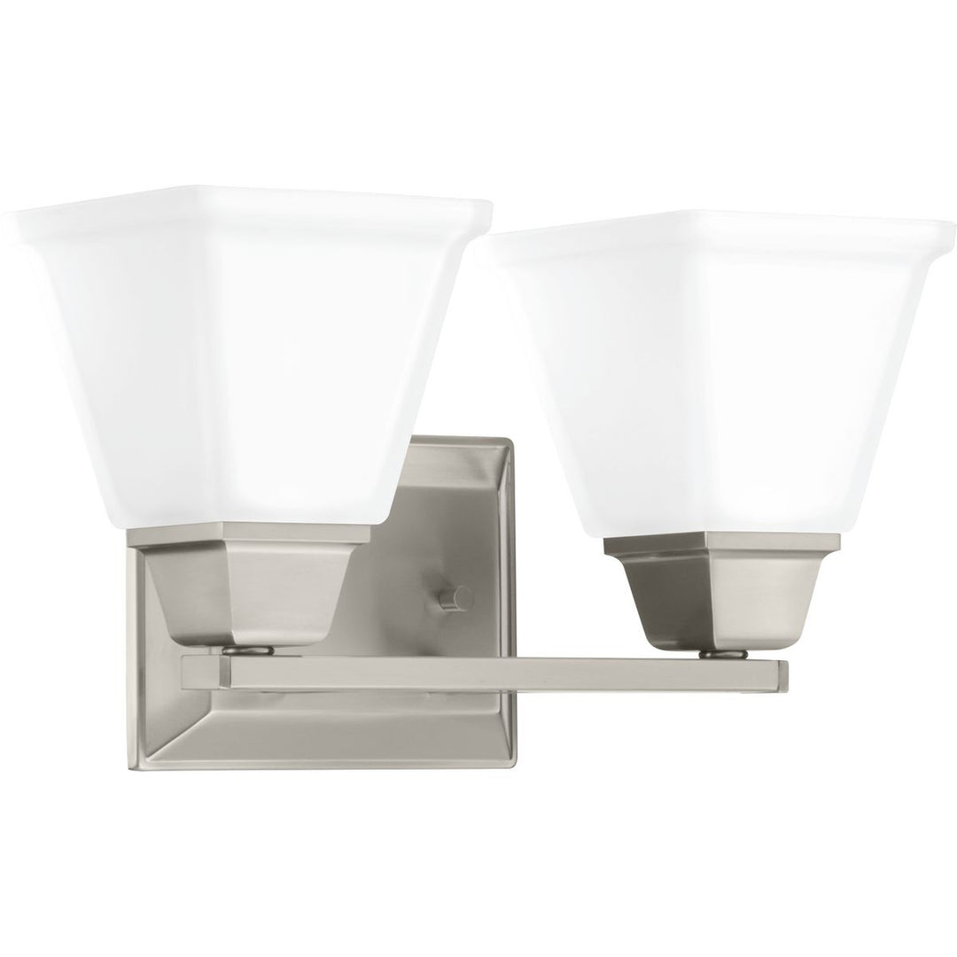 Clifton Heights Two Light Bath in Brushed Nickel - available from The Lighting Shoppe, trusted by Canadian homeowners