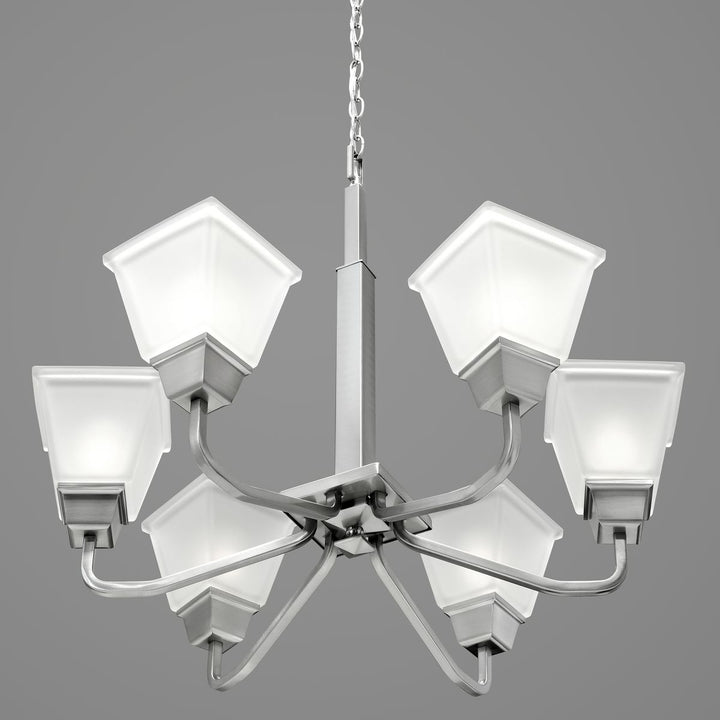 Progress Canada - P400119-009 - Six Light Chandelier - Clifton Heights - Brushed Nickel