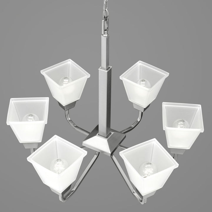 Progress Canada - P400119-009 - Six Light Chandelier - Clifton Heights - Brushed Nickel
