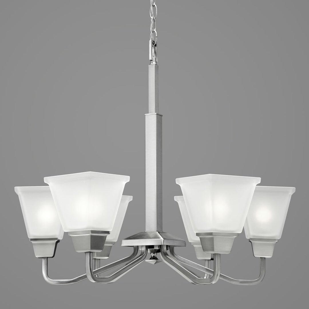 Progress Canada - P400119-009 - Six Light Chandelier - Clifton Heights - Brushed Nickel