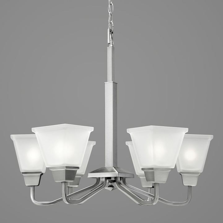Progress Canada - P400119-009 - Six Light Chandelier - Clifton Heights - Brushed Nickel