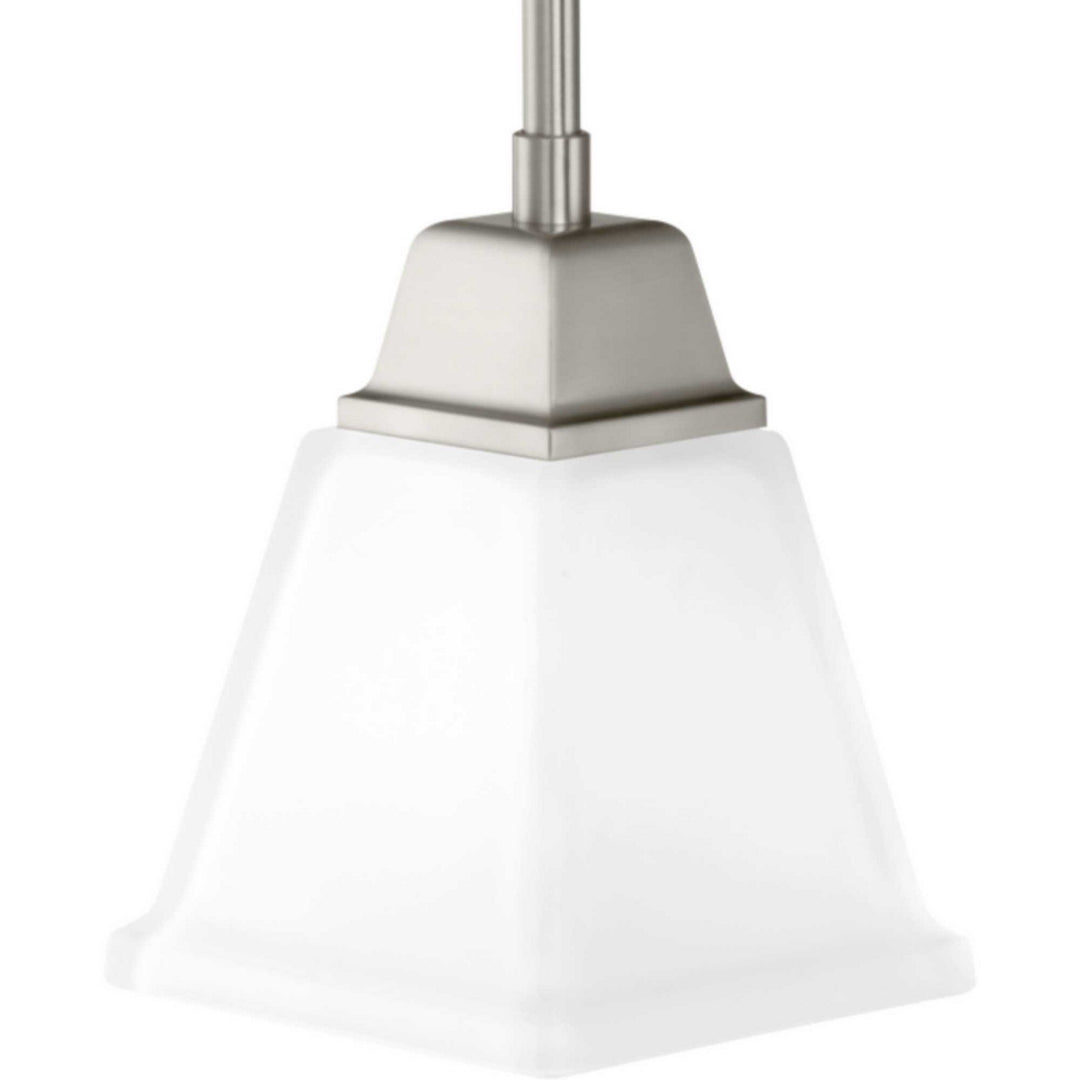 Clifton Heights One Light Mini-Pendant in Brushed Nickel - available from The Lighting Shoppe, trusted by Canadian homeowners
