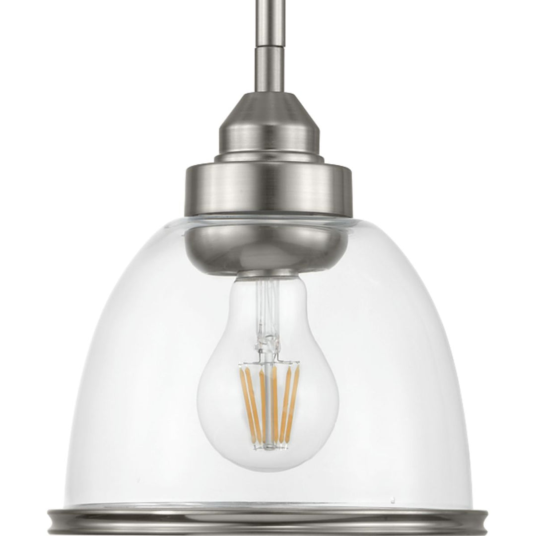 Progress Canada - P500137-009 - One Light Mini-Pendant - Saluda - Brushed Nickel