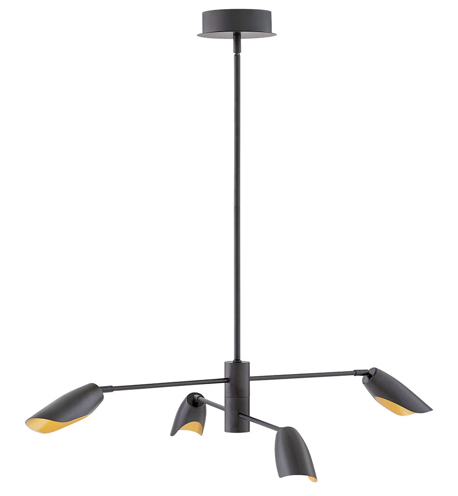 Bowery LED Chandelier in Black - available from The Lighting Shoppe, trusted by Canadian homeowners