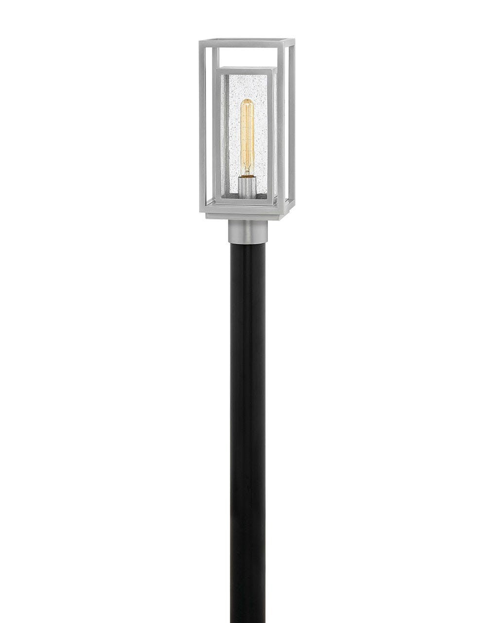 Republic LED Post Top or Pier Mount Lantern in Satin Nickel - available from The Lighting Shoppe, trusted by Canadian homeowners