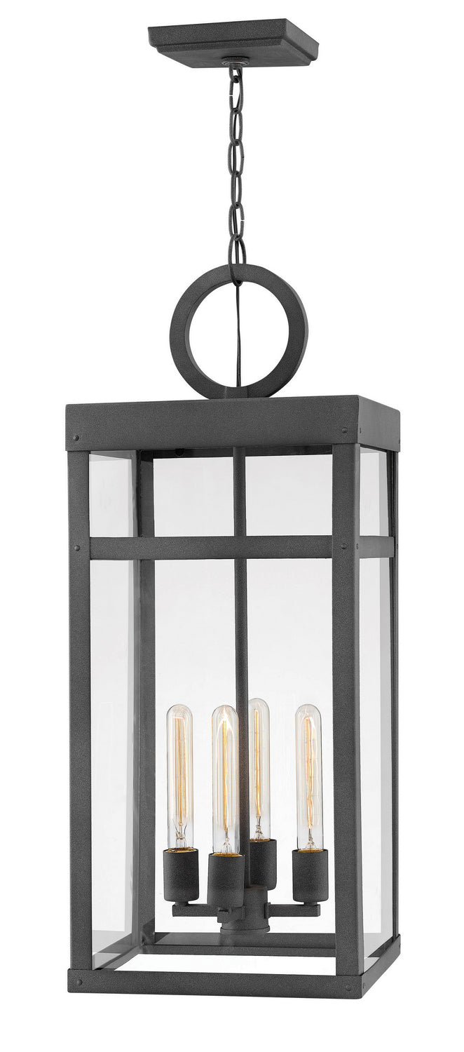 Porter LED Chandelier in Aged Zinc - available from The Lighting Shoppe, trusted by Canadian homeowners