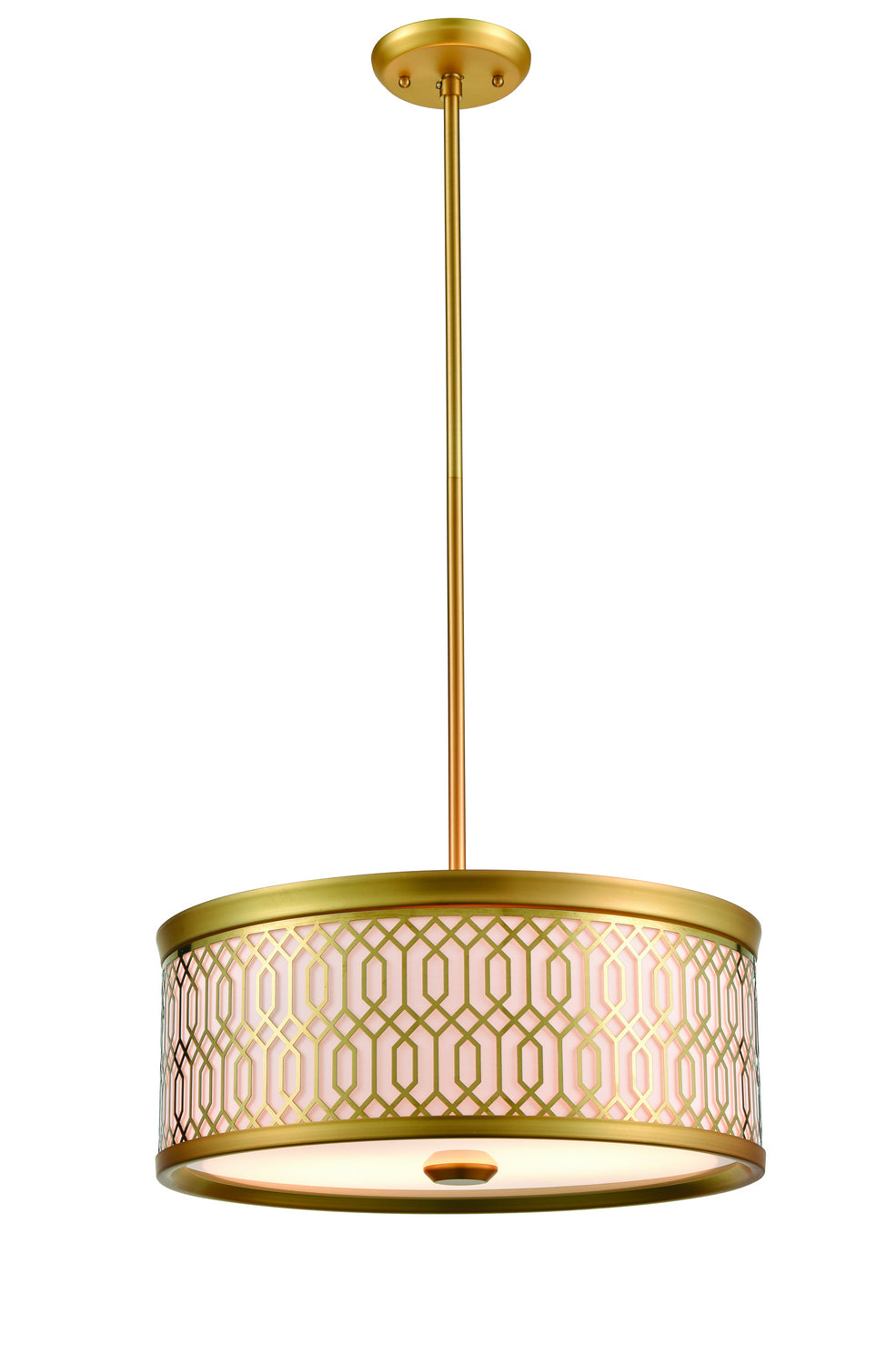 DVI Canada - DVP33920VBR-SW - Two Light Pendant - Tortona - Venetian Brass w/Sateen White Shade