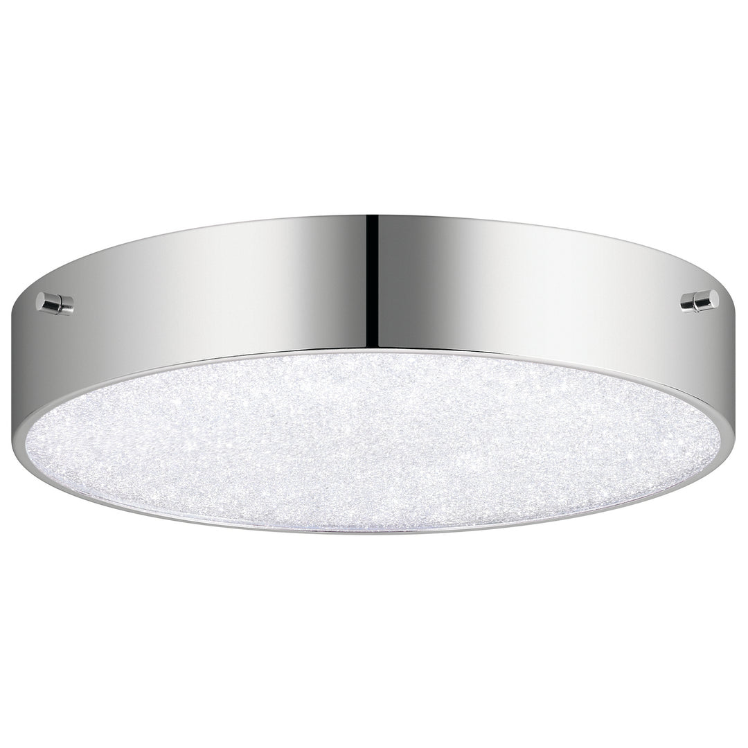 Crystal Moon LED Flush Mount in Chrome - available from The Lighting Shoppe, trusted by Canadian homeowners