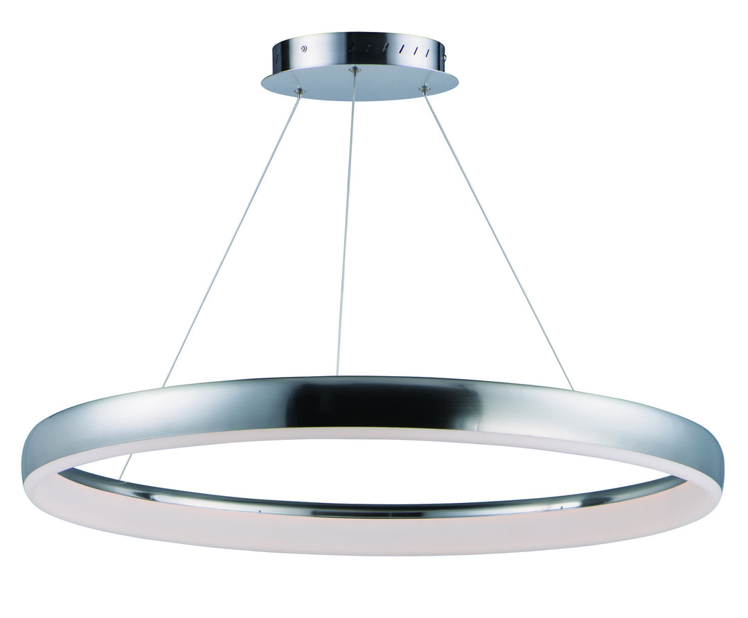 Innertube LED Pendant in Satin Nickel - available from The Lighting Shoppe, trusted by Canadian homeowners