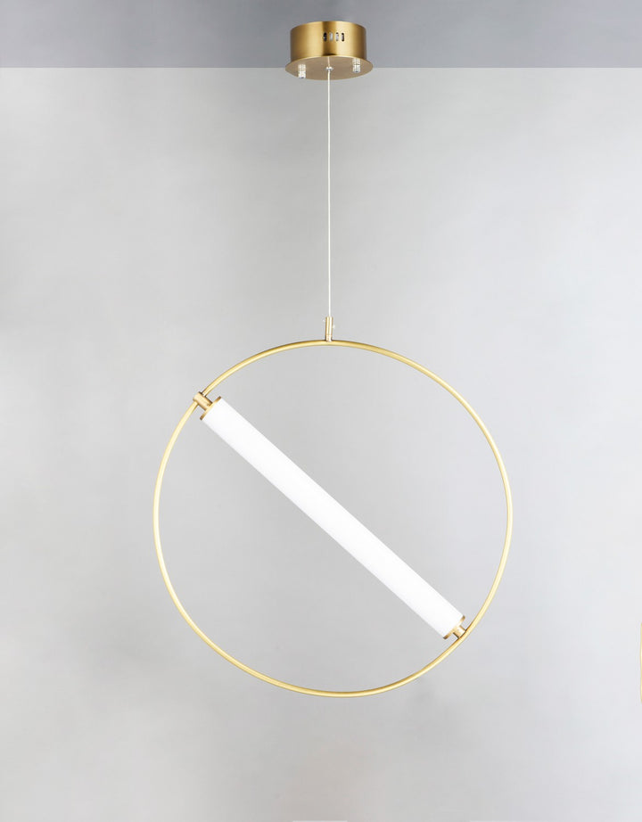 ET2 - E23275-93BKSFTG - LED Pendant - Flare - Black / Soft Gold