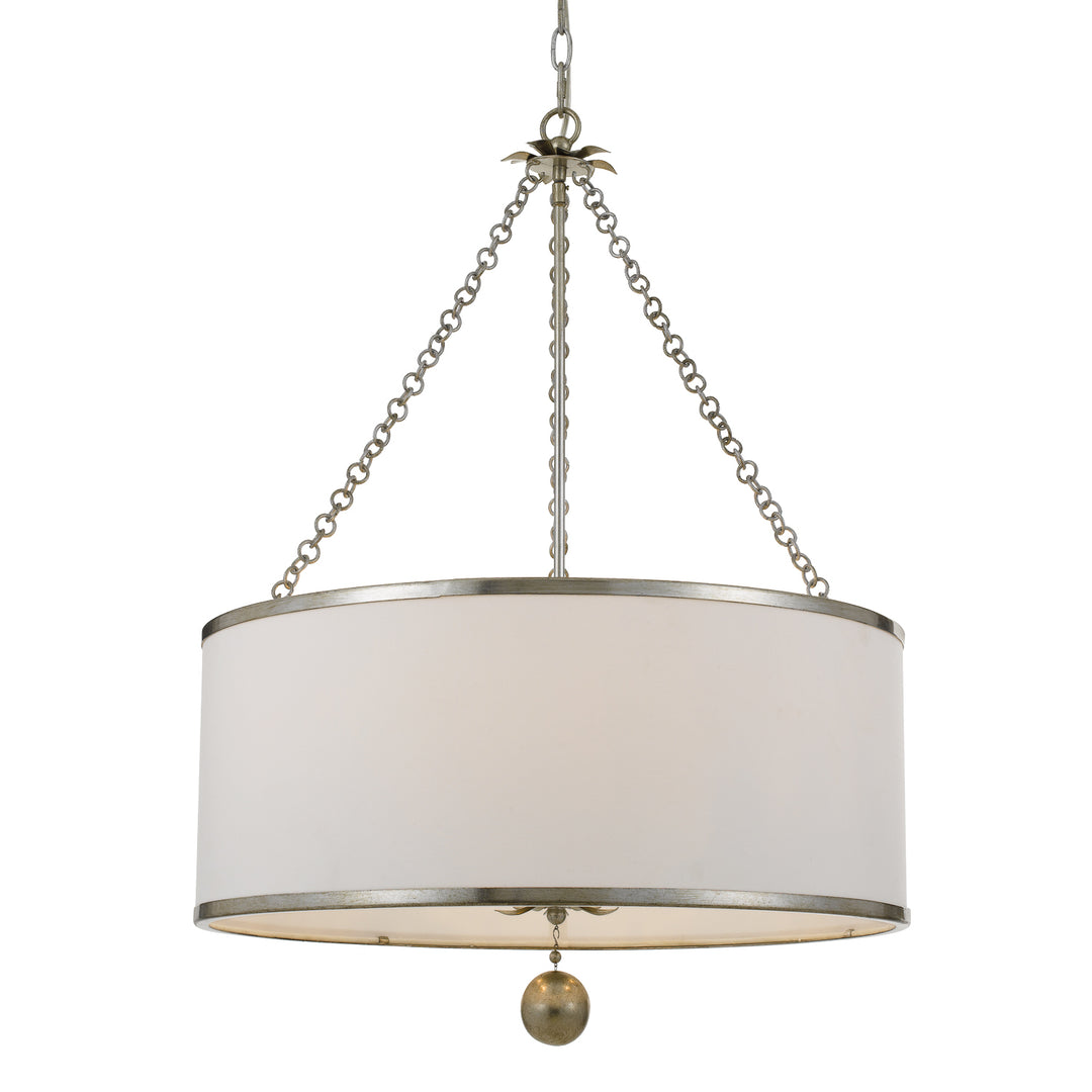 Broche Six Light Chandelier in Antique Silver - available from The Lighting Shoppe, trusted by Canadian homeowners