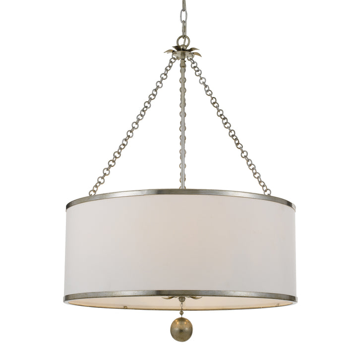 Broche Six Light Chandelier in Antique Silver - available from The Lighting Shoppe, trusted by Canadian homeowners