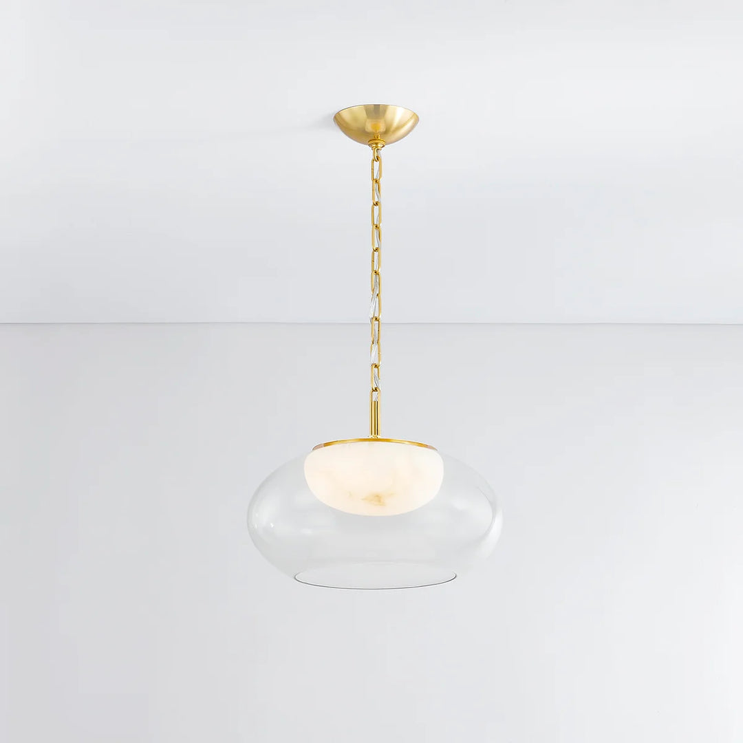 Moore LED Pendant in Aged Brass