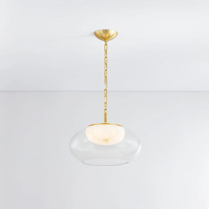 Moore LED Pendant in Aged Brass