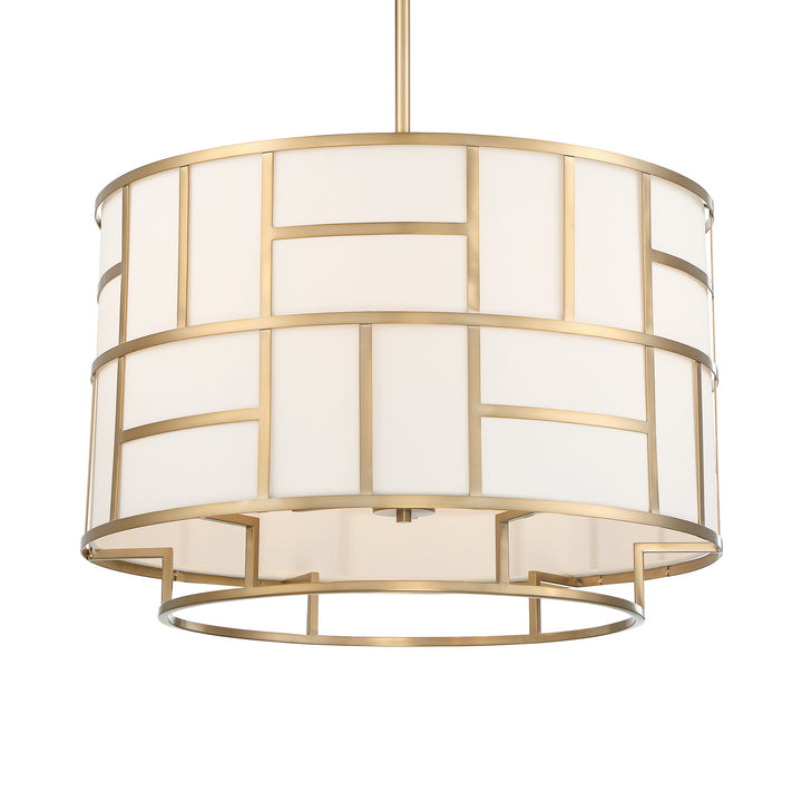 Danielson Six Light Chandelier in Vibrant Gold - available from The Lighting Shoppe, trusted by Canadian homeowners