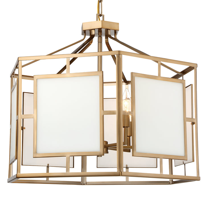 Hillcrest Six Light Chandelier in Vibrant Gold - available from The Lighting Shoppe, trusted by Canadian homeowners