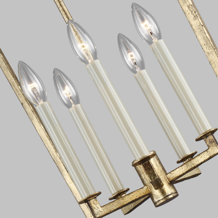 Visual Comfort Studio Canada - F3323/5ADB - Five Light Lantern - Thayer - Antique Gild