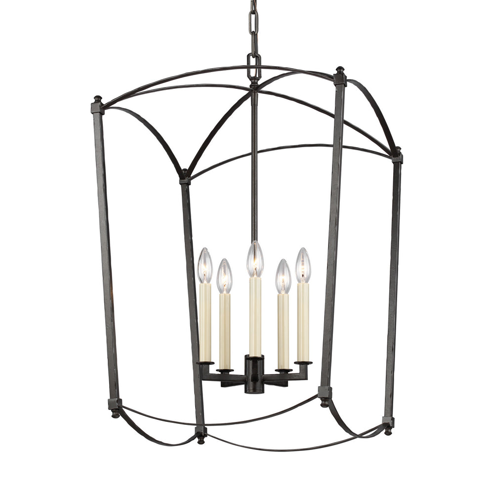 Visual Comfort Studio Canada - F3323/5SMS - Five Light Lantern - Thayer - Smith Steel
