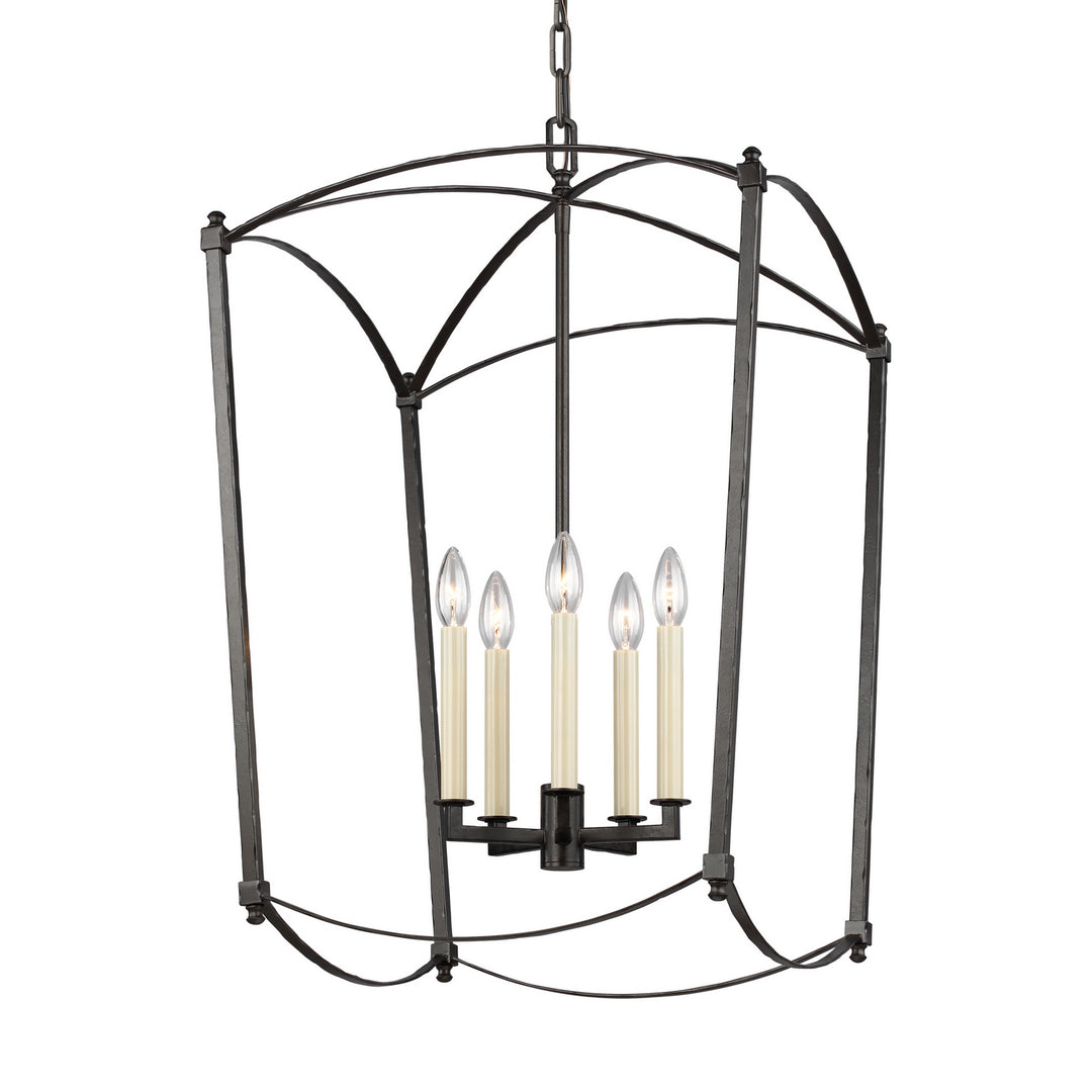 Visual Comfort Studio Canada - F3323/5SMS - Five Light Lantern - Thayer - Smith Steel