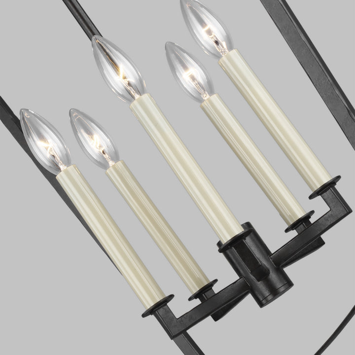 Visual Comfort Studio Canada - F3323/5SMS - Five Light Lantern - Thayer - Smith Steel