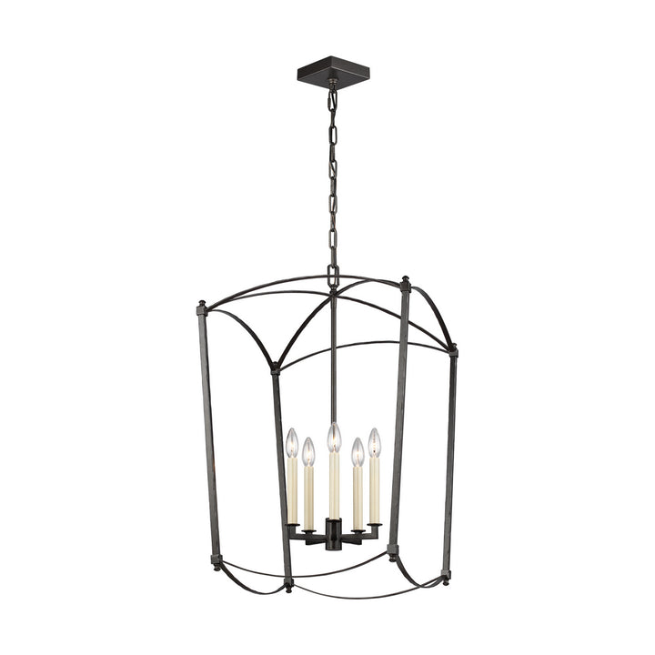 Visual Comfort Studio Canada - F3323/5SMS - Five Light Lantern - Thayer - Smith Steel