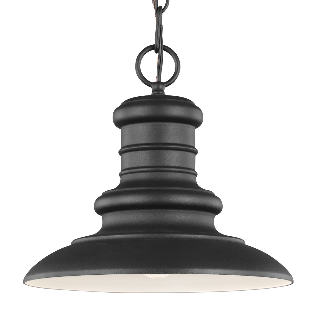 Generation Lighting Canada - OL8904TXB - One Light Outdoor Pendant - Redding Station - Textured Black