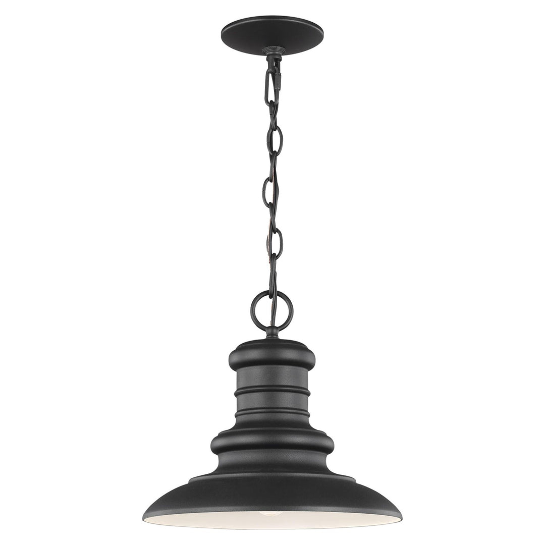 Redding Station One Light Outdoor Pendant in Textured Black - available from The Lighting Shoppe, trusted by Canadian homeowners