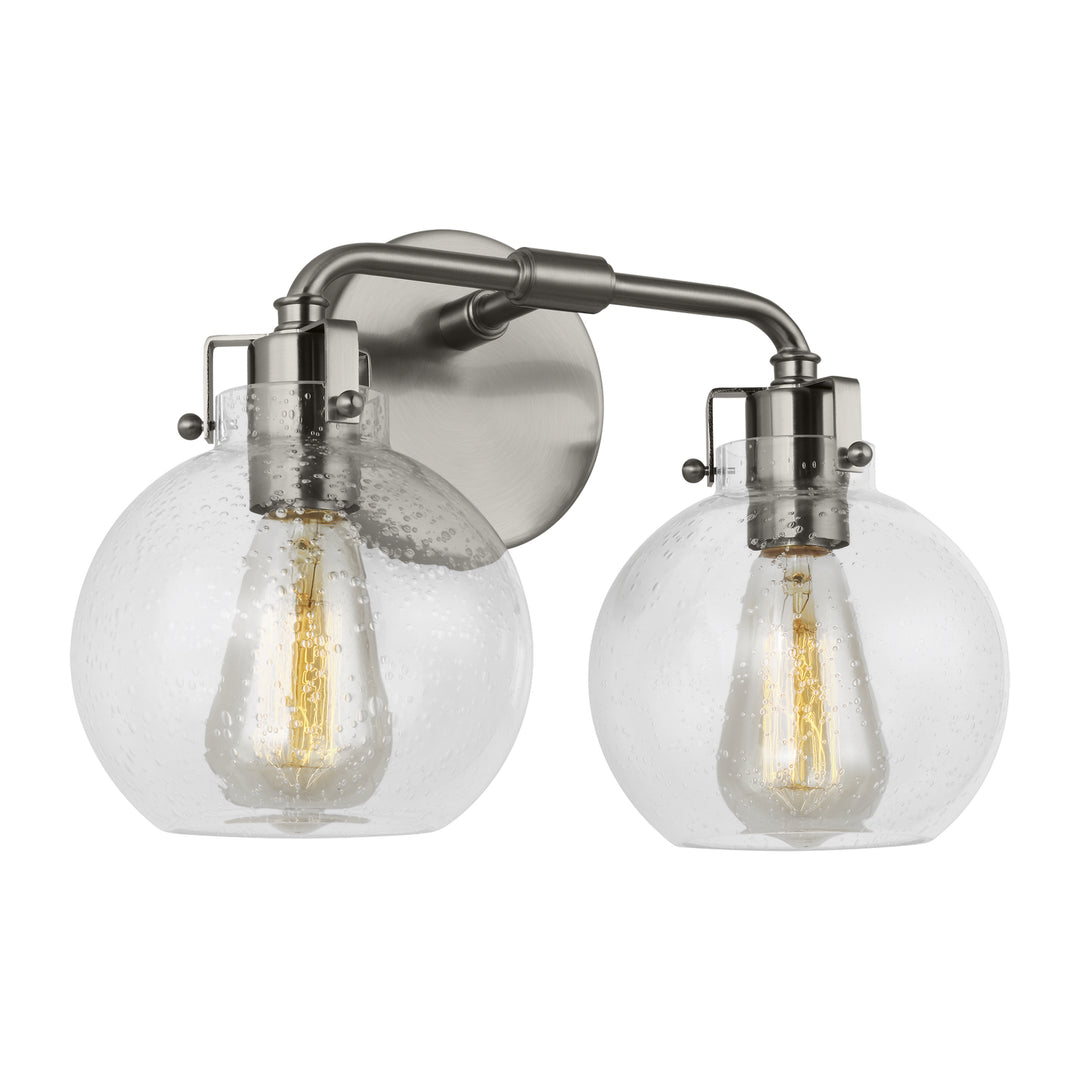 Visual Comfort Studio Canada - VS24402PN/TXB - Two Light Vanity - Clara - Polished Nickel/Textured Black