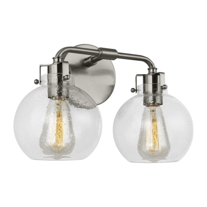 Visual Comfort Studio Canada - VS24402PN/TXB - Two Light Vanity - Clara - Polished Nickel/Textured Black