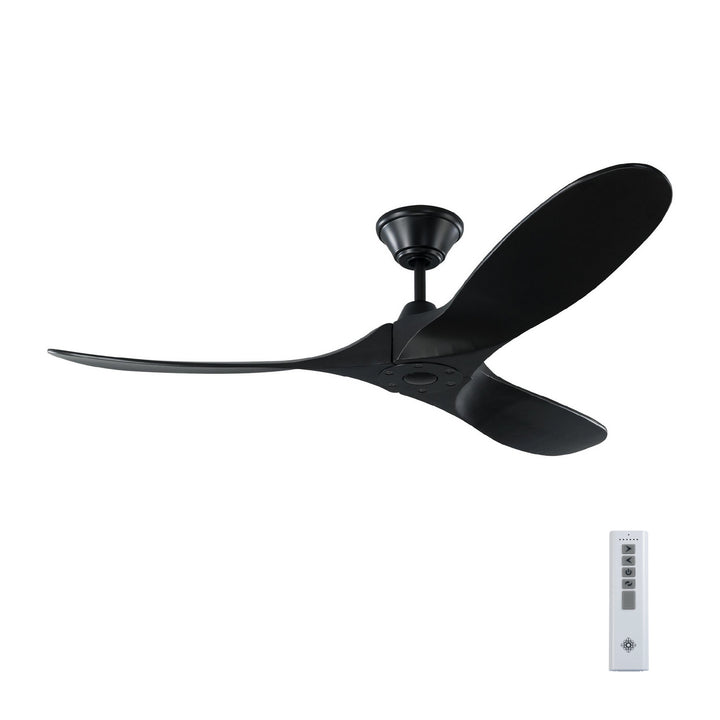 Visual Comfort Fan Canada - 3MAVR52BKBK - 52"Ceiling Fan - Maverick - Matte Black