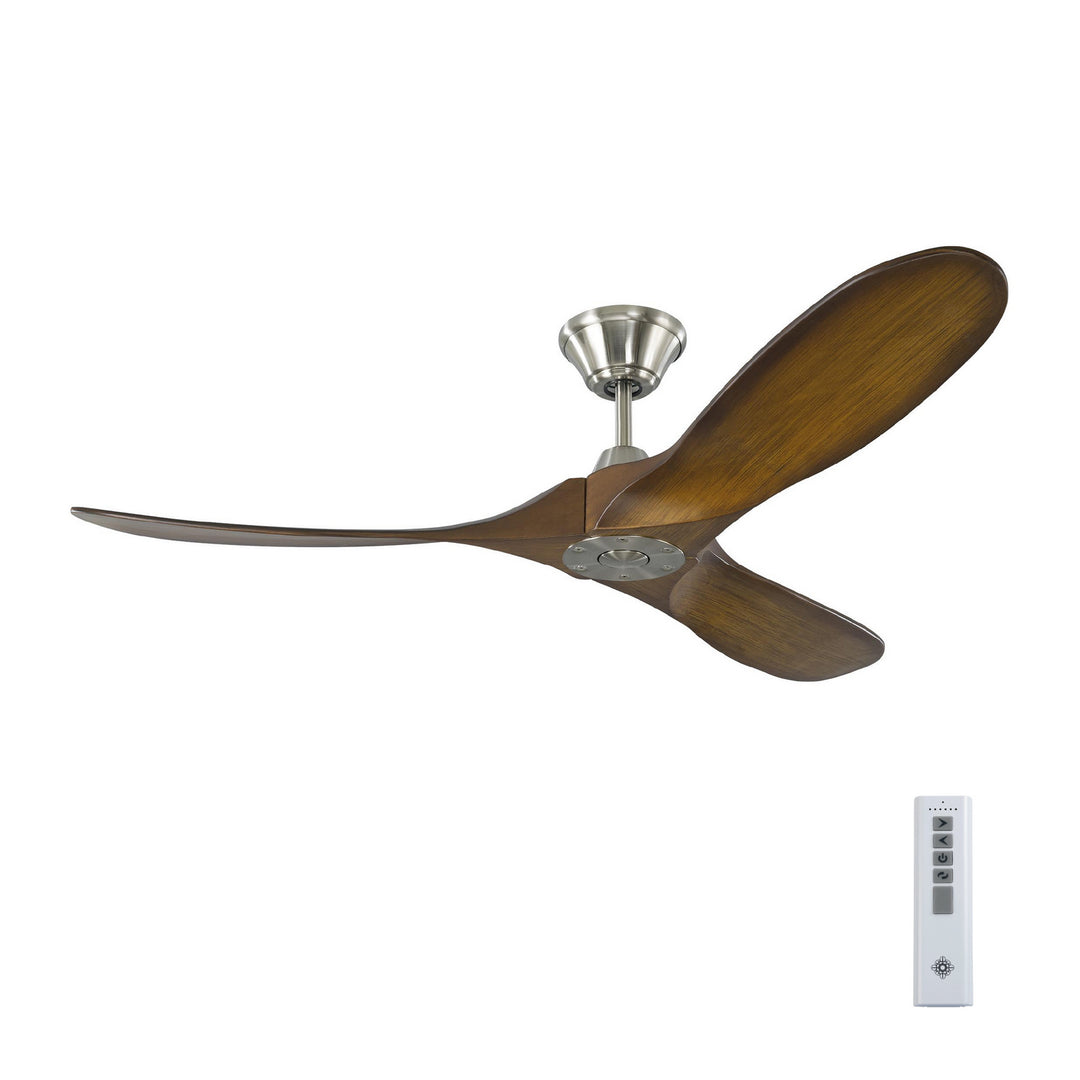 Visual Comfort Fan Canada - 3MAVR52BSKOA - 52"Ceiling Fan - Maverick - Brushed Steel