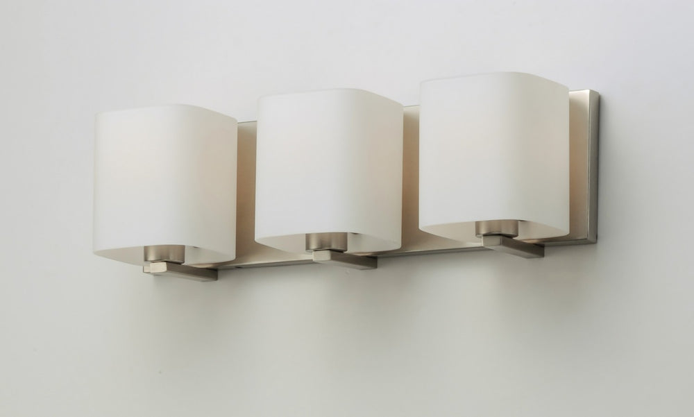 Maxim - 11253SWSN - Three Light Bath Vanity - Wrap - Satin Nickel