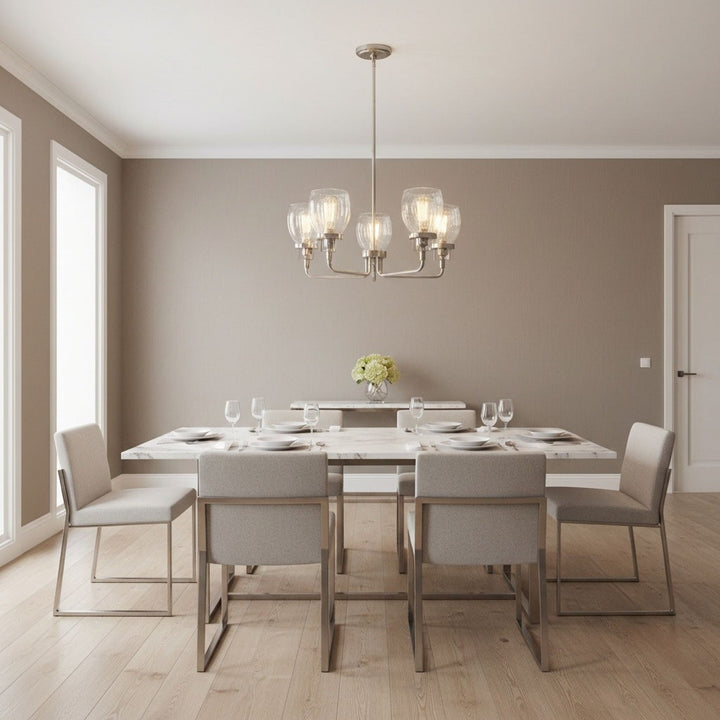 Generation Lighting Canada - 3214505-962 - Five Light Chandelier - Belton - Brushed Nickel