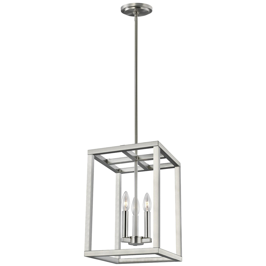 Generation Lighting Canada - 5134503-962 - Three Light Hall / Foyer Pendant - Moffet Street - Brushed Nickel