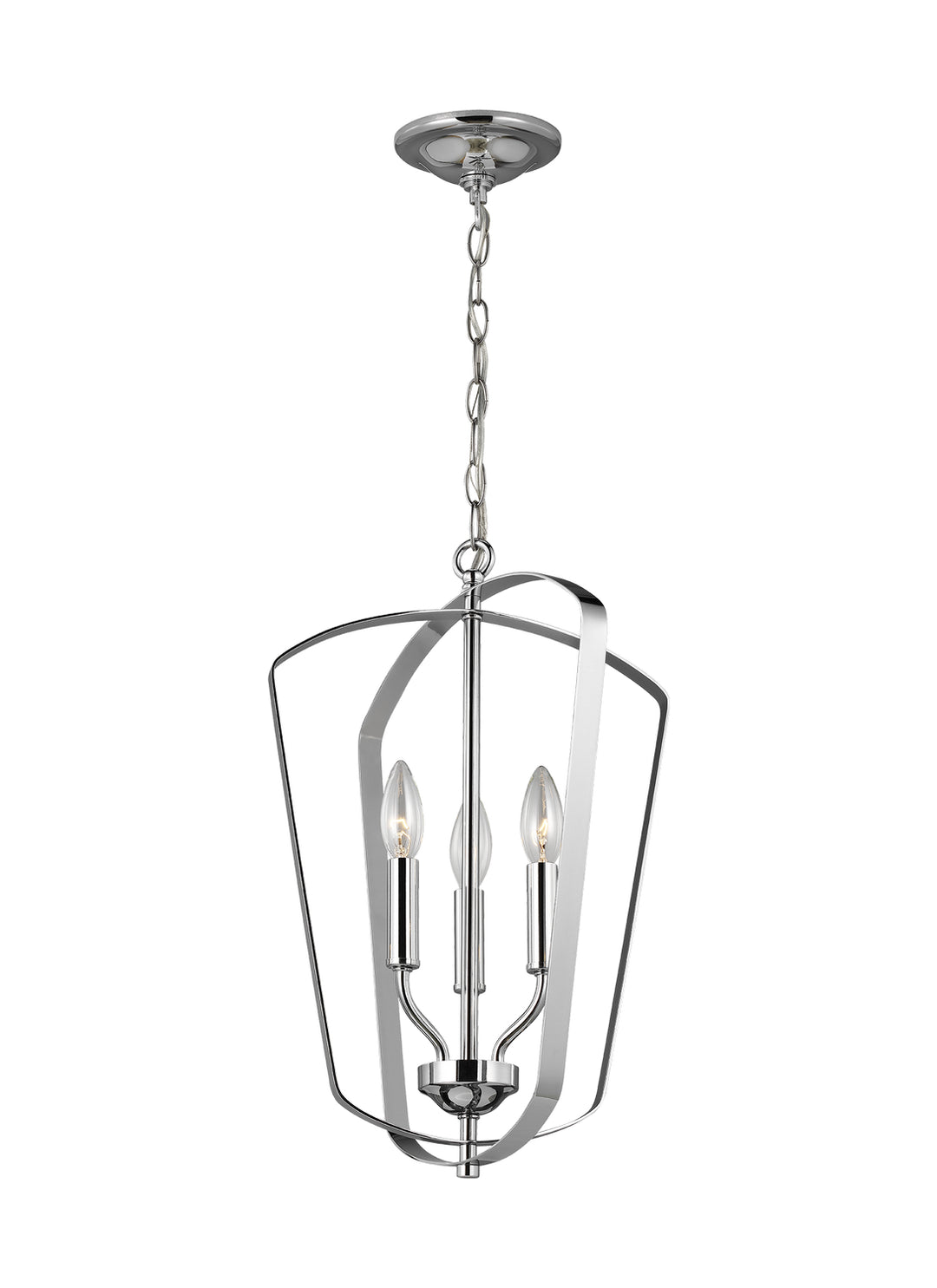Generation Lighting Canada - 5134903-05 - Three Light Hall / Foyer Pendant - Romee - Chrome