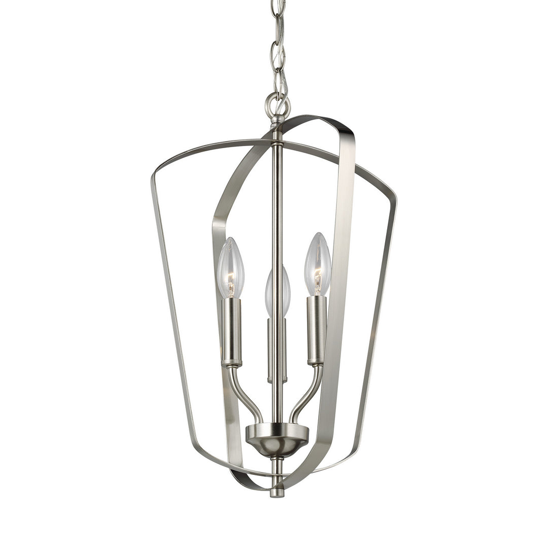 Generation Lighting Canada - 5134903-962 - Three Light Hall / Foyer Pendant - Romee - Brushed Nickel
