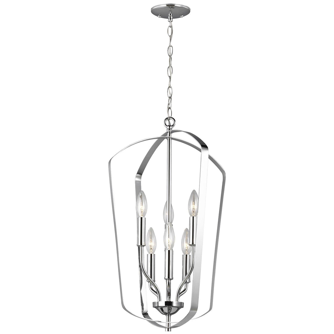 Generation Lighting Canada - 5134906EN-05 - Six Light Hall / Foyer - Romee - Chrome