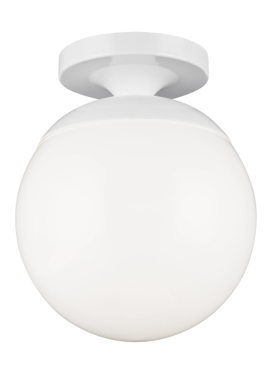 Leo - Hanging Globe One Light Wall / Ceiling Semi-Flush Mount in White - available from The Lighting Shoppe, trusted by Canadian homeowners