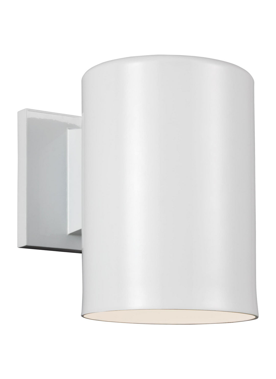 Outdoor Cylinders One Light Outdoor Wall Lantern in White - available from The Lighting Shoppe, trusted by Canadian homeowners