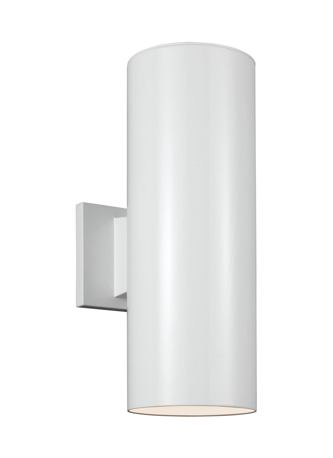 Outdoor Cylinders Two Light Outdoor Wall Lantern in White - available from The Lighting Shoppe, trusted by Canadian homeowners
