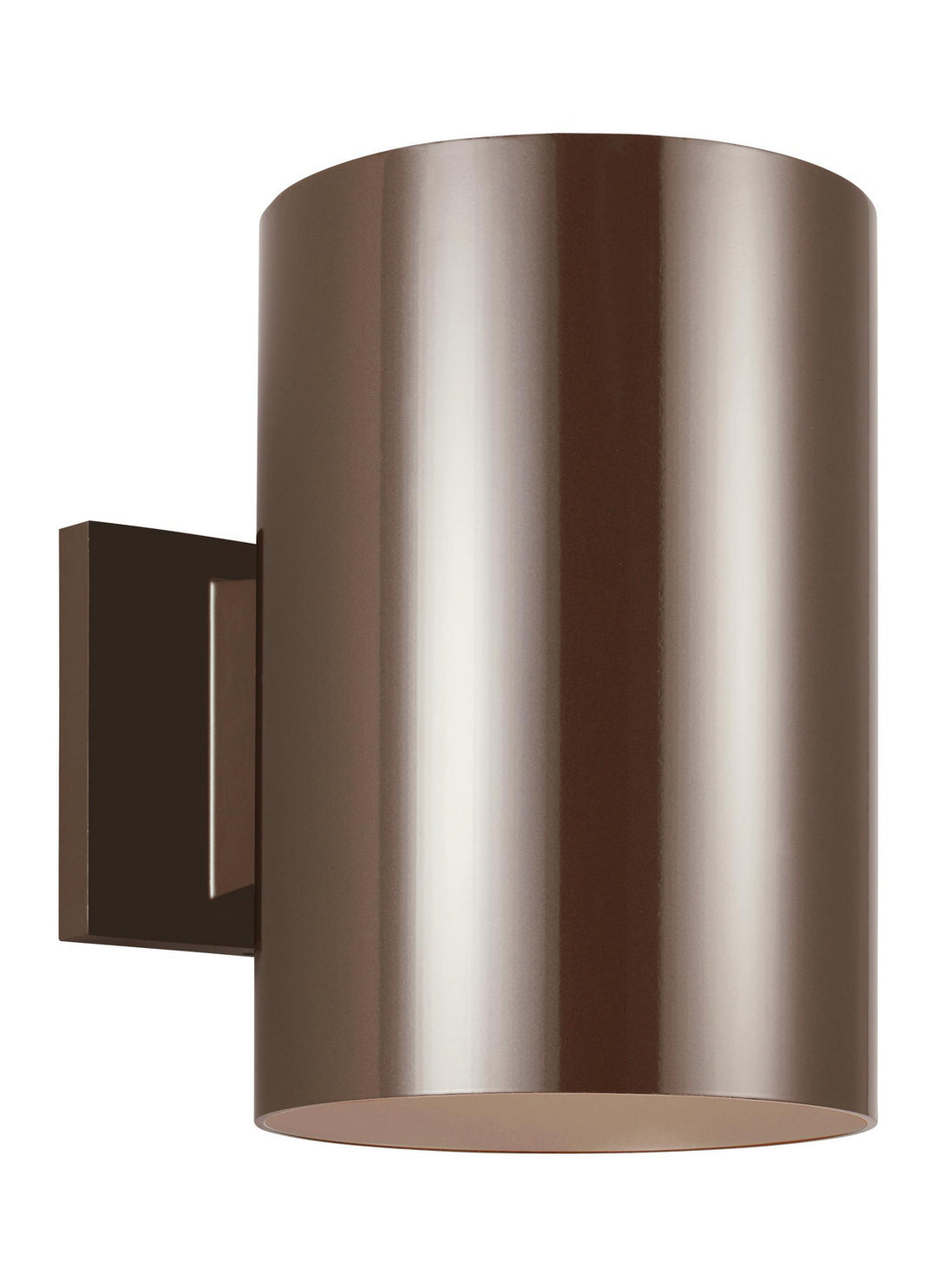 Outdoor Cylinders One Light Outdoor Wall Lantern in Bronze - available from The Lighting Shoppe, trusted by Canadian homeowners