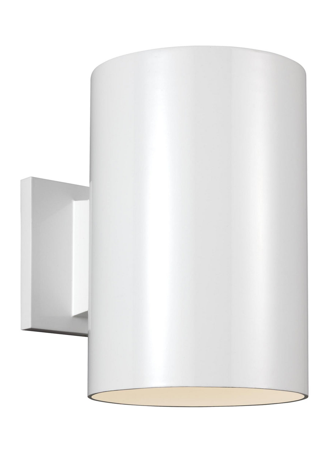 Outdoor Cylinders One Light Outdoor Wall Lantern in White - available from The Lighting Shoppe, trusted by Canadian homeowners