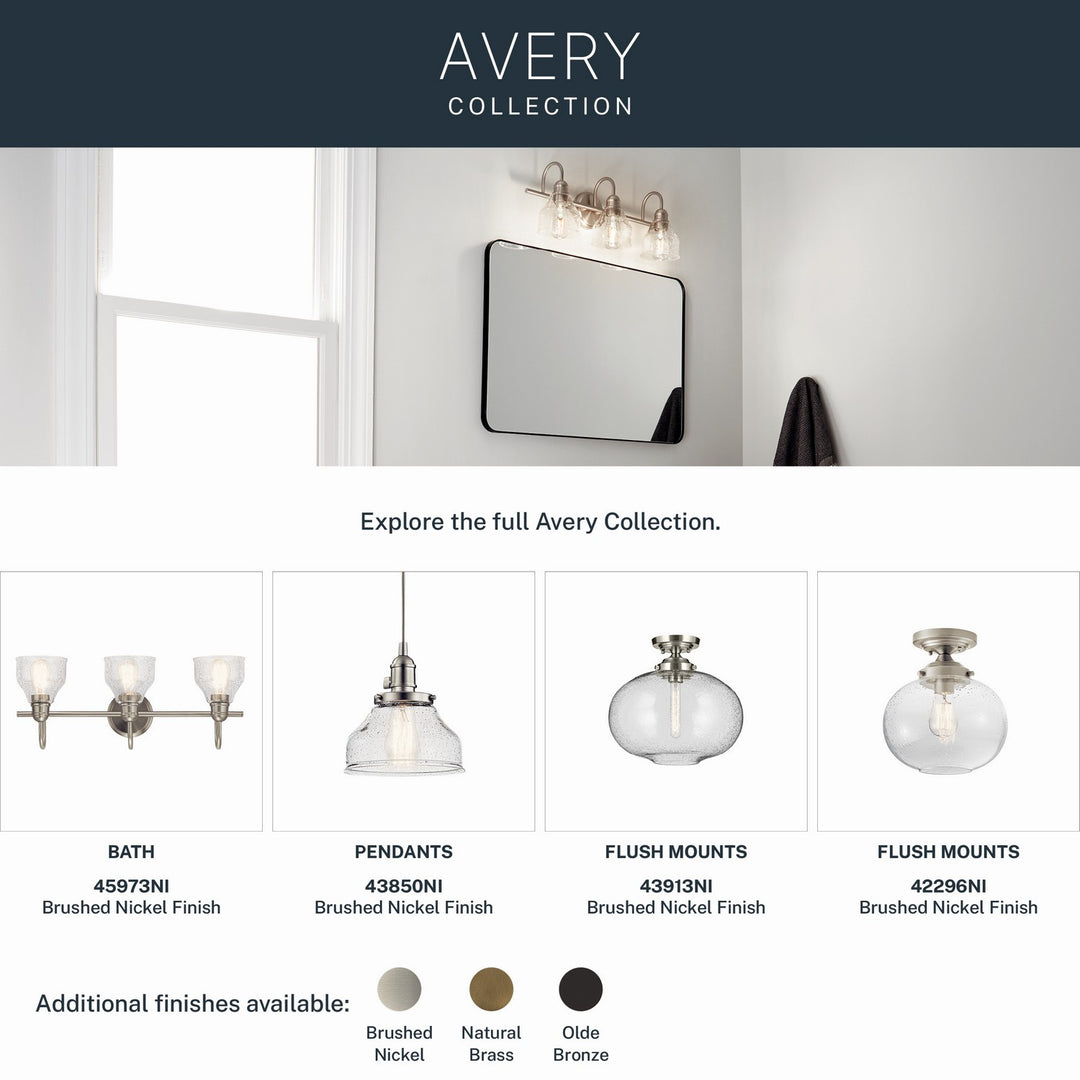 Kichler Canada - 45973NI - Three Light Bath - Avery - Brushed Nickel