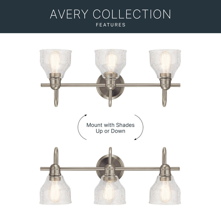 Kichler Canada - 45973NI - Three Light Bath - Avery - Brushed Nickel