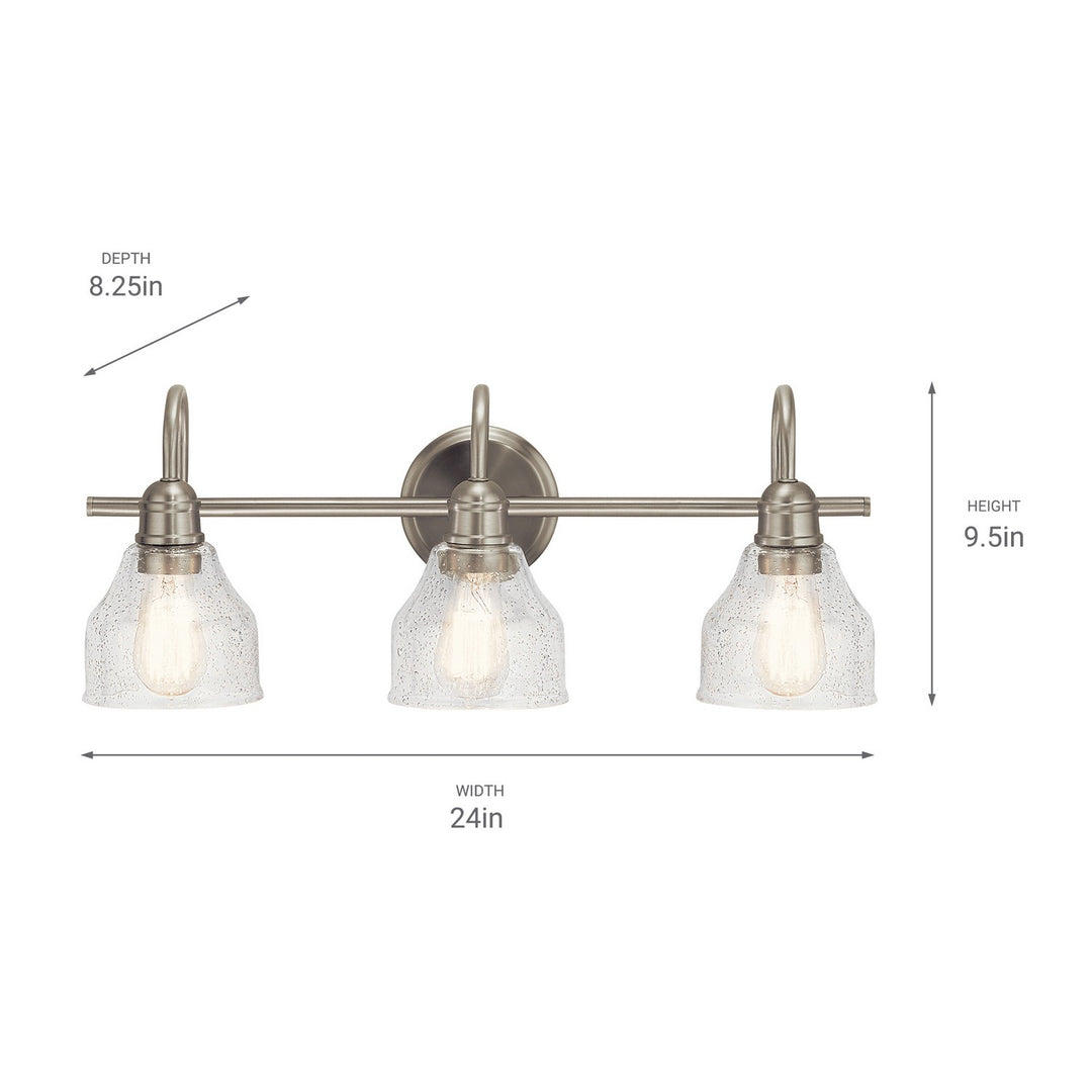 Kichler Canada - 45973NI - Three Light Bath - Avery - Brushed Nickel